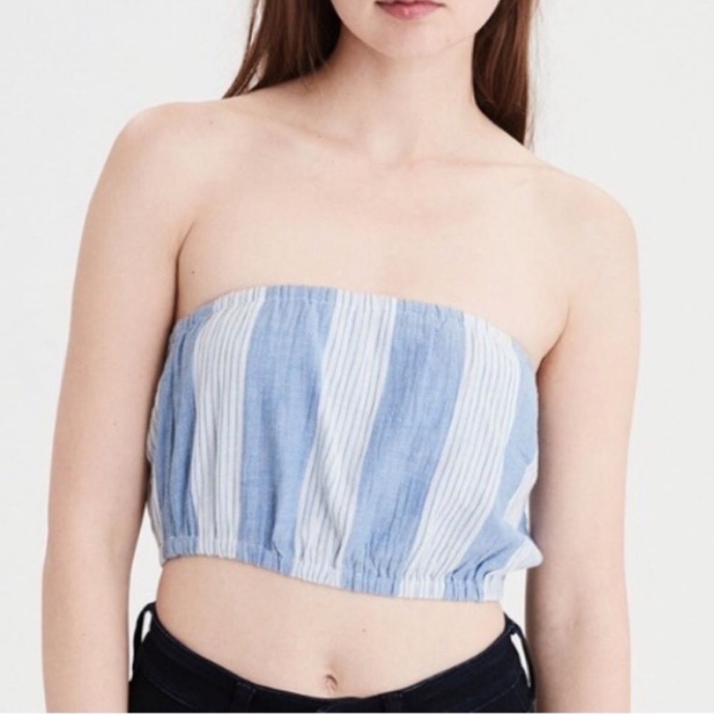 AMERICAN EAGLE Striped Bandeau size Medium